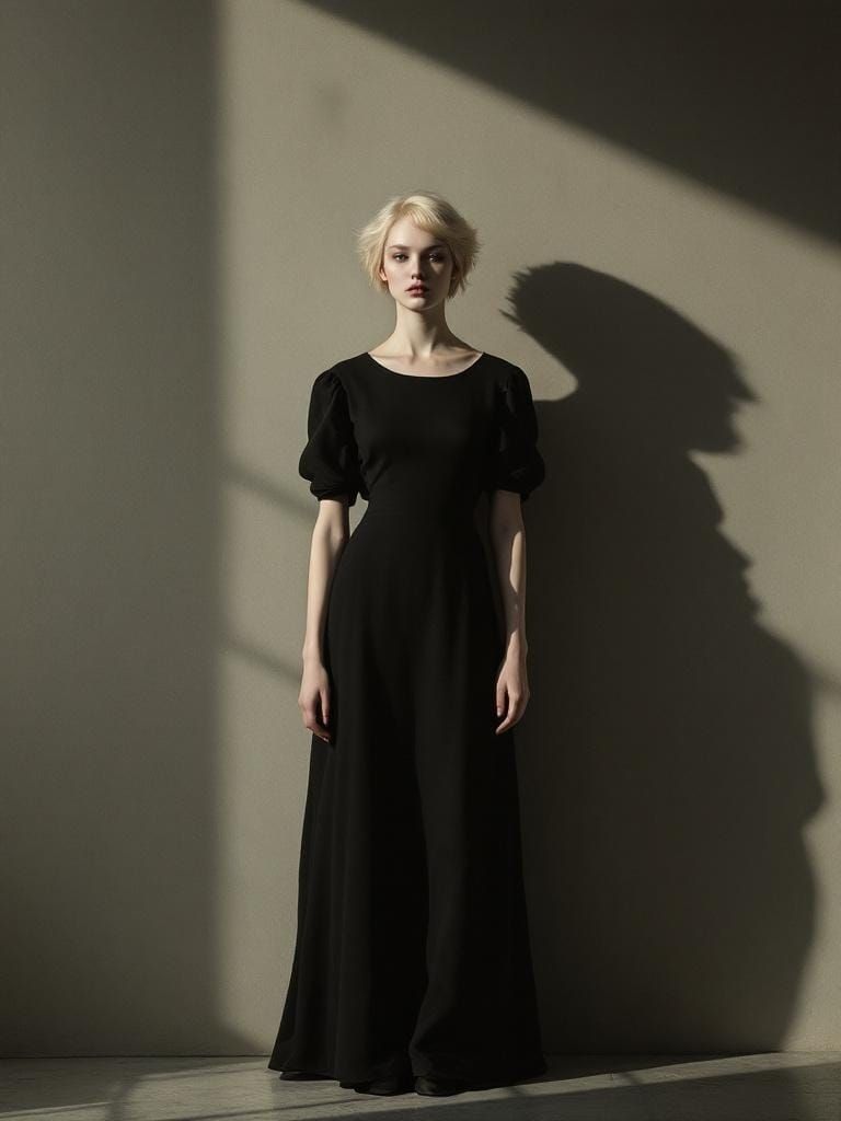 Woman in Shadows: Cinematic Aesthetic Inspired by Transcende...