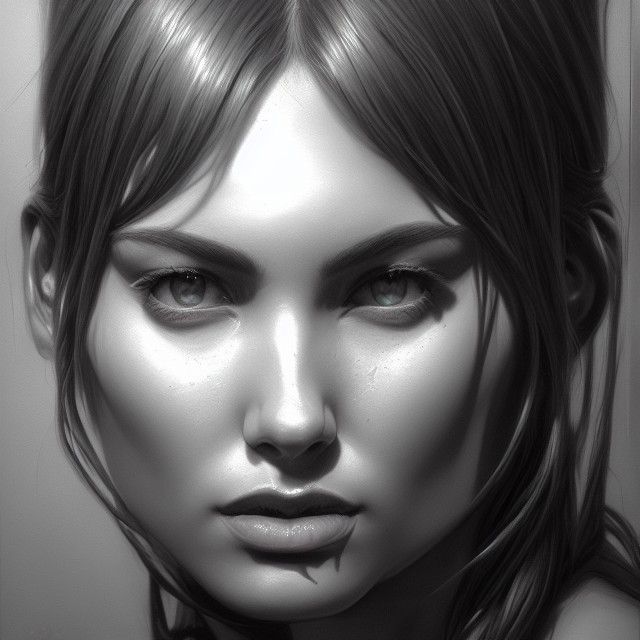 Detailed Oil Painting of a Beautiful Woman