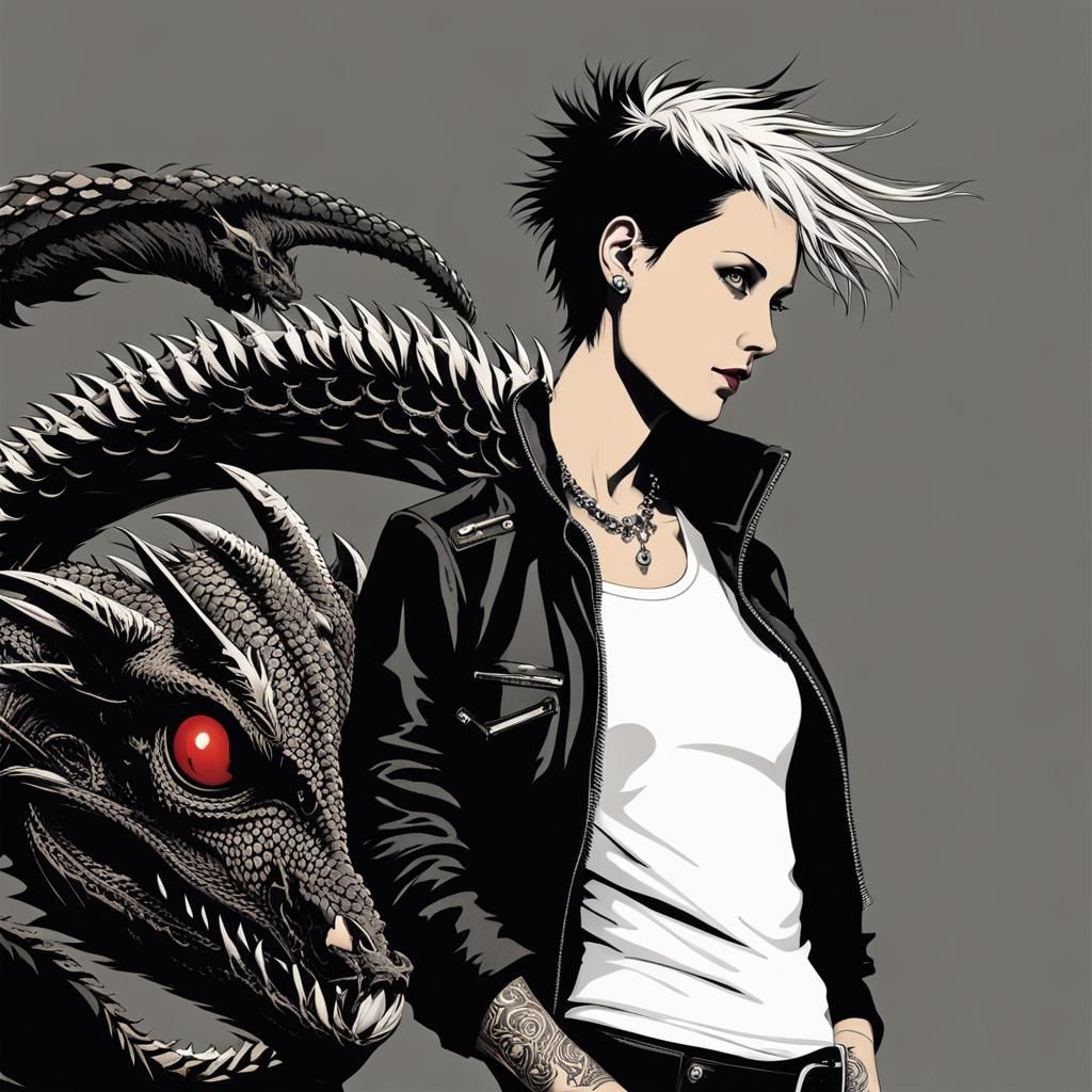 Lisbeth Salander girl with the dragon tattoo.