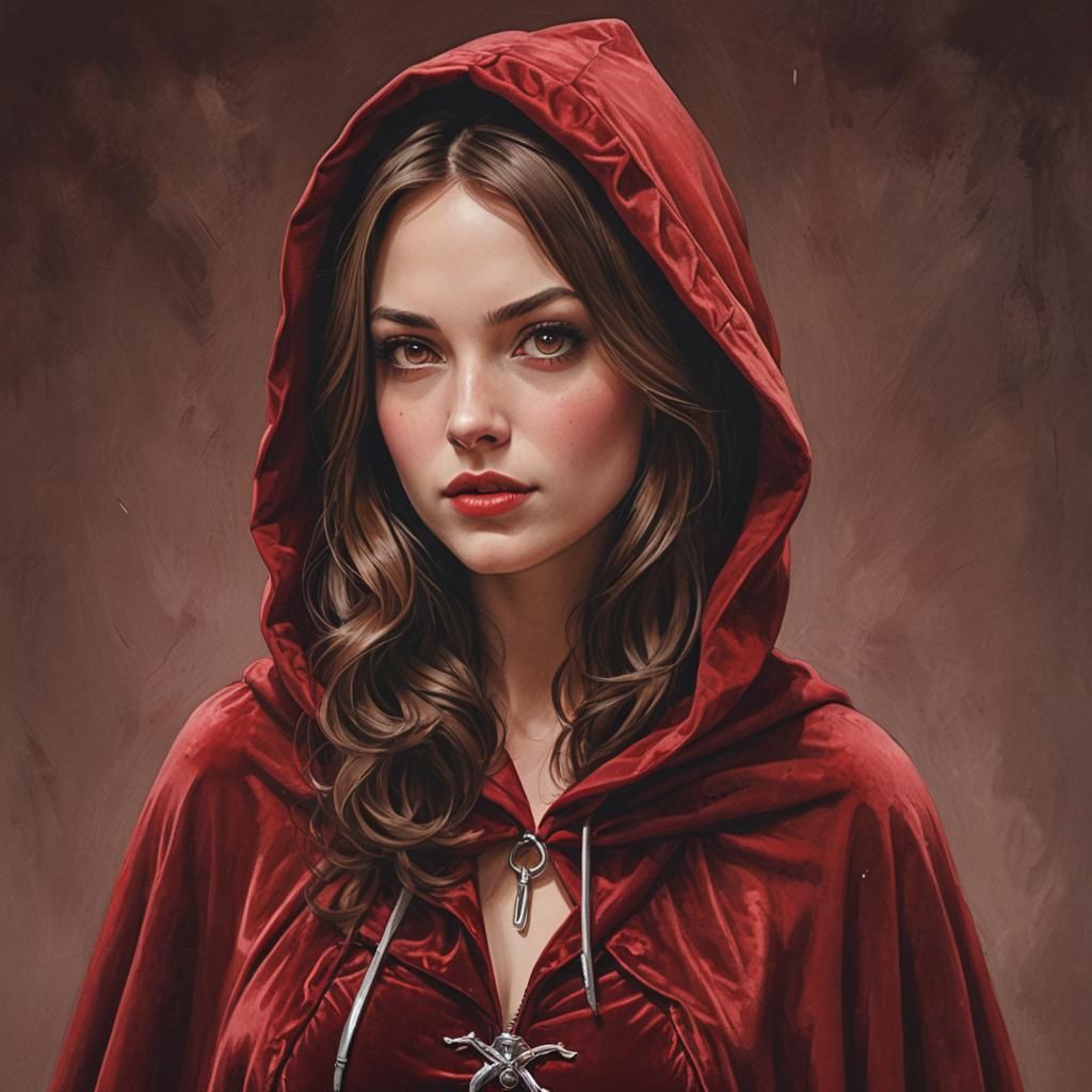 Little Red Riding Hood Rescued: Hyperrealistic Concept Art