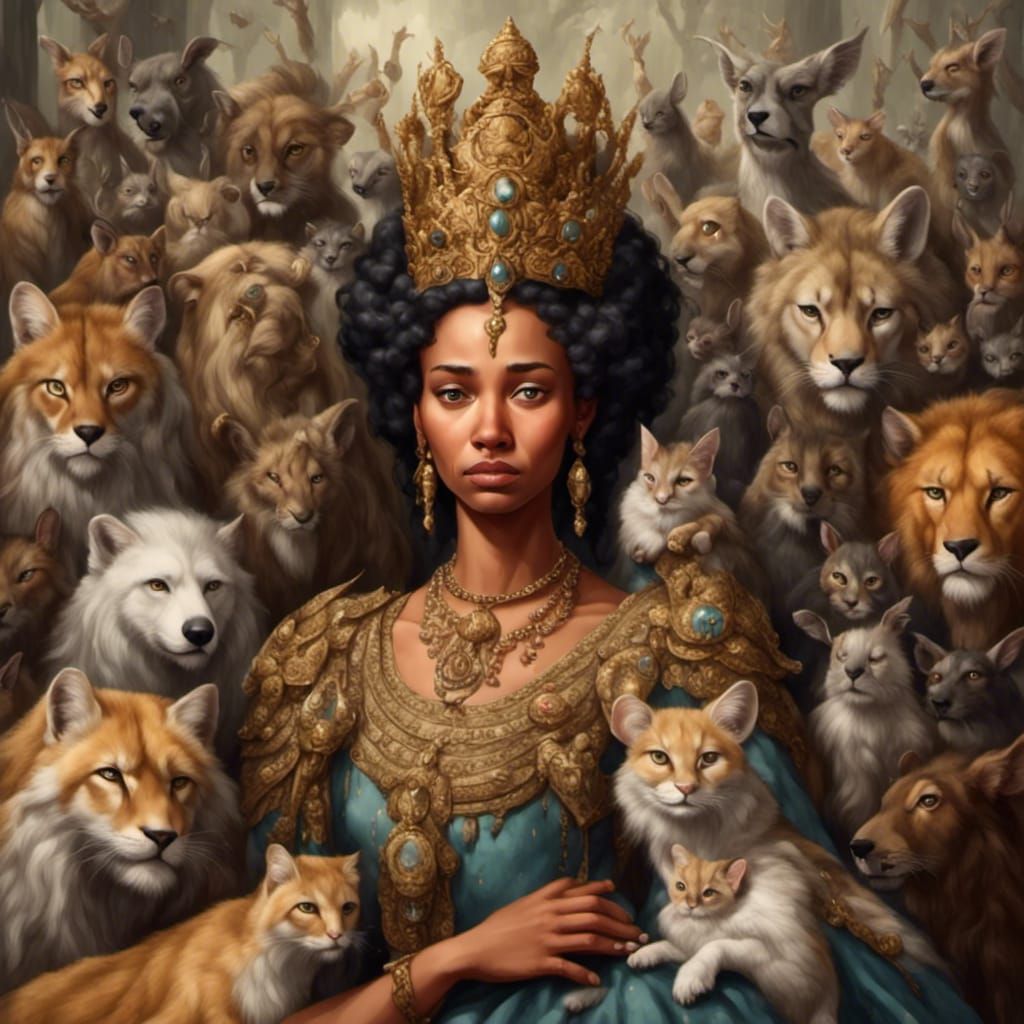 The Sad Queen and all her animals