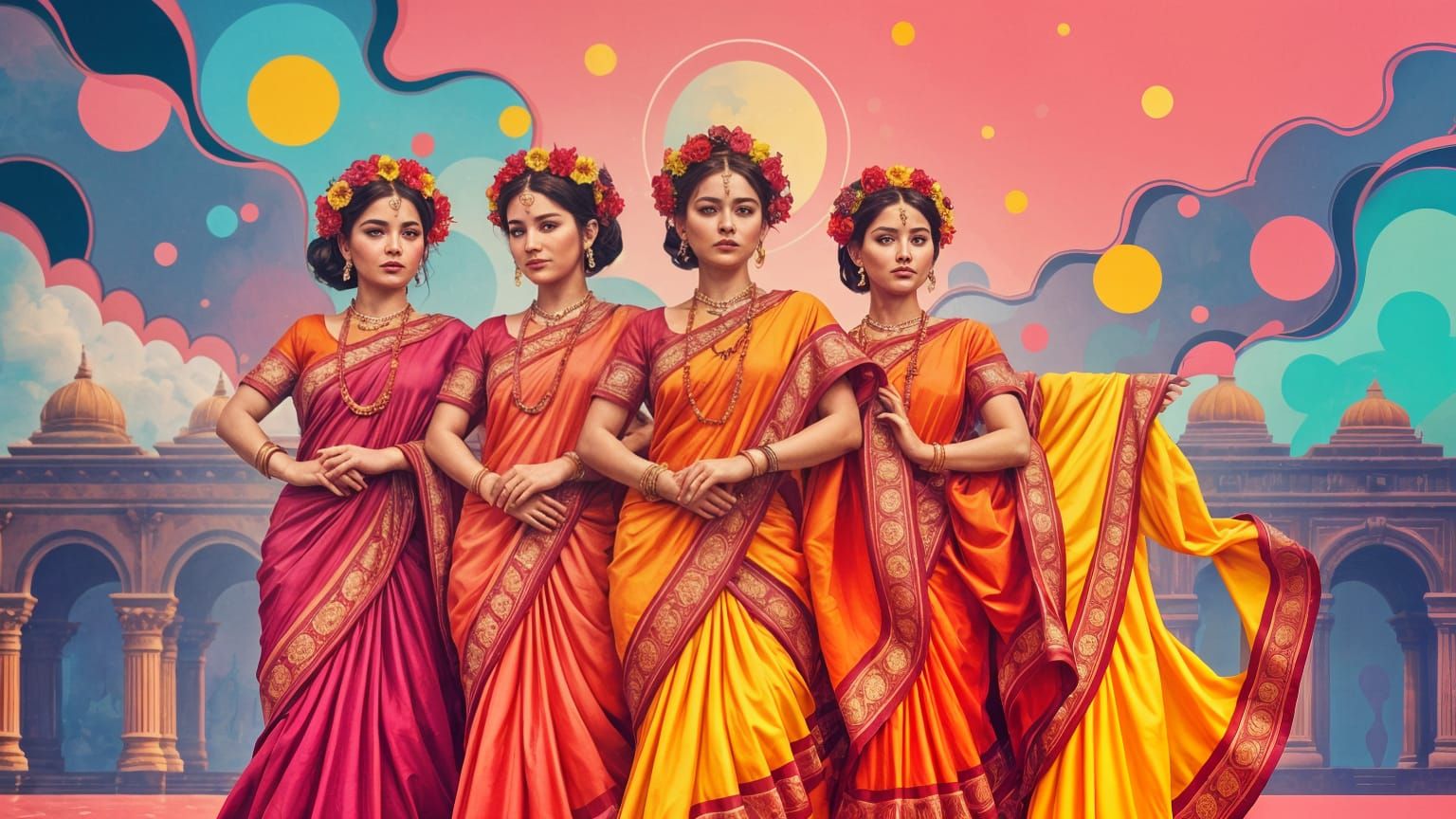 Odia Festival: Vibrant Vector Art of Performers