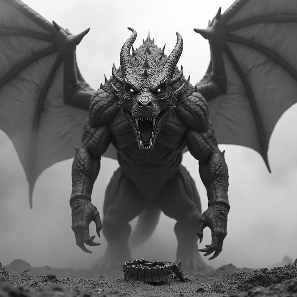 Three-Headed Dragon in Laser War Zone