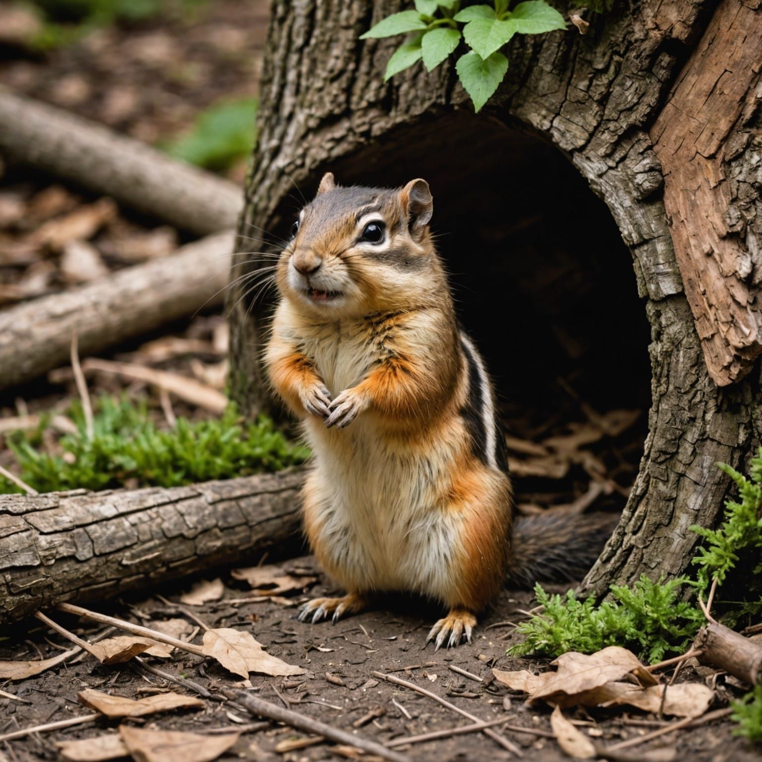 Chipmunk as Woodchuck, Beatrix Potter Style