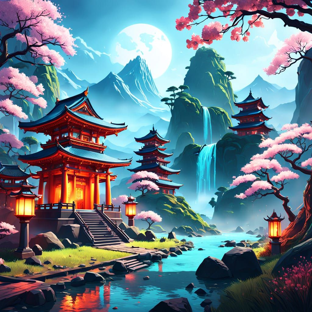 Ethereal Japan: Whispers of a Futuristic Fantasy