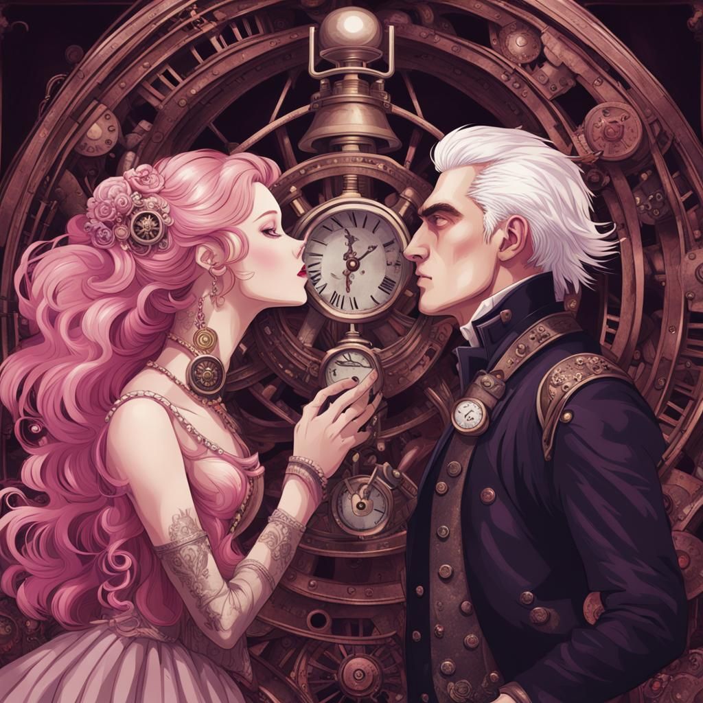 Steampunk Ball: A Kiss Between Lovers