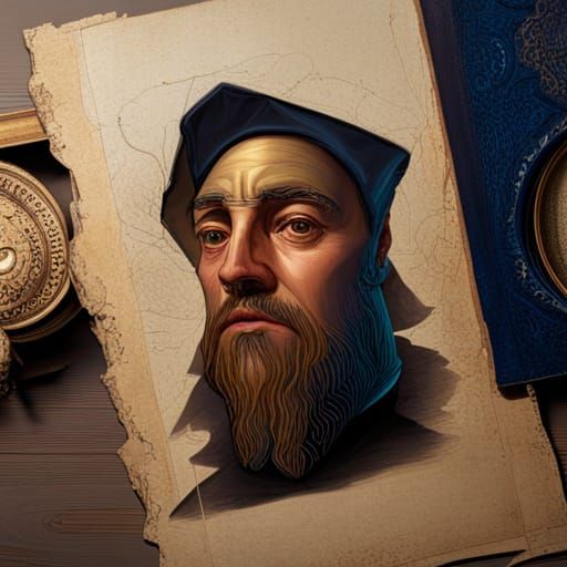 Hyperrealistic Friendship with Nostradamus: Splash Art