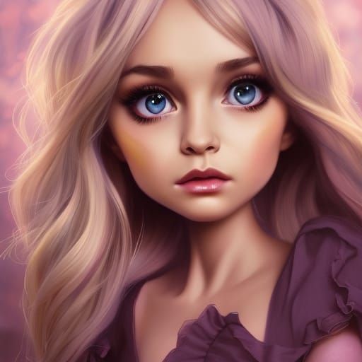 Sabrina Carpenter as a Bratz Doll Portrait