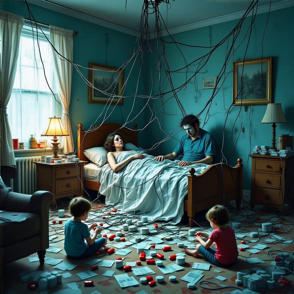 Surreal Family Caught in Healthcare Web