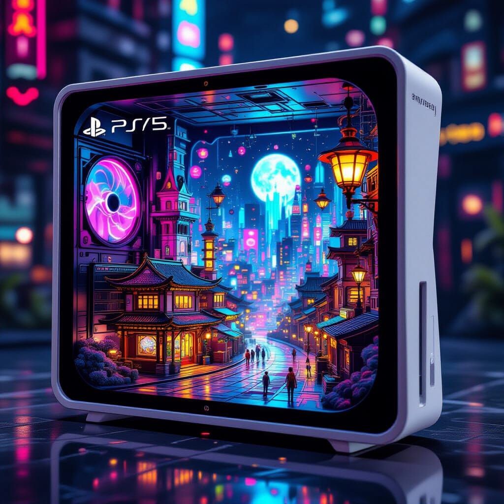 Psychedelic City Inside a Playstation 5