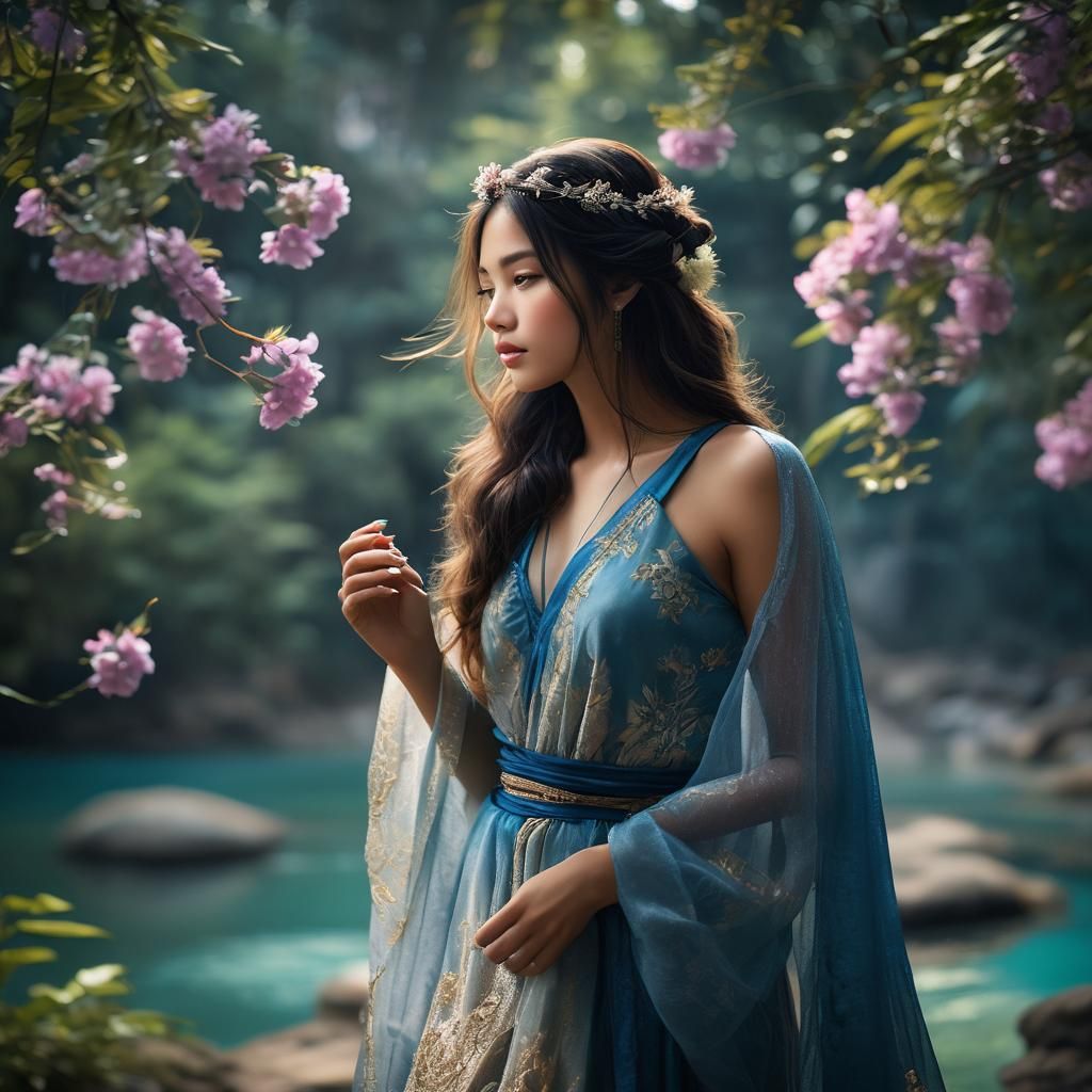 (Professional Photography Bokeh Portrait, (((dreamy))) (((gr...