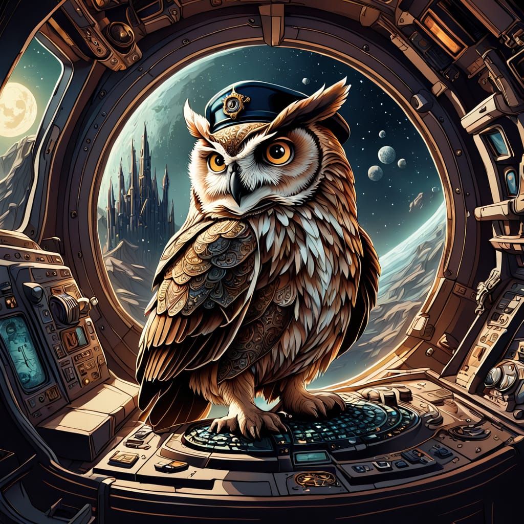 Wise Old Owl Navigates Asteroid Field in Classic Fairy Tale ...