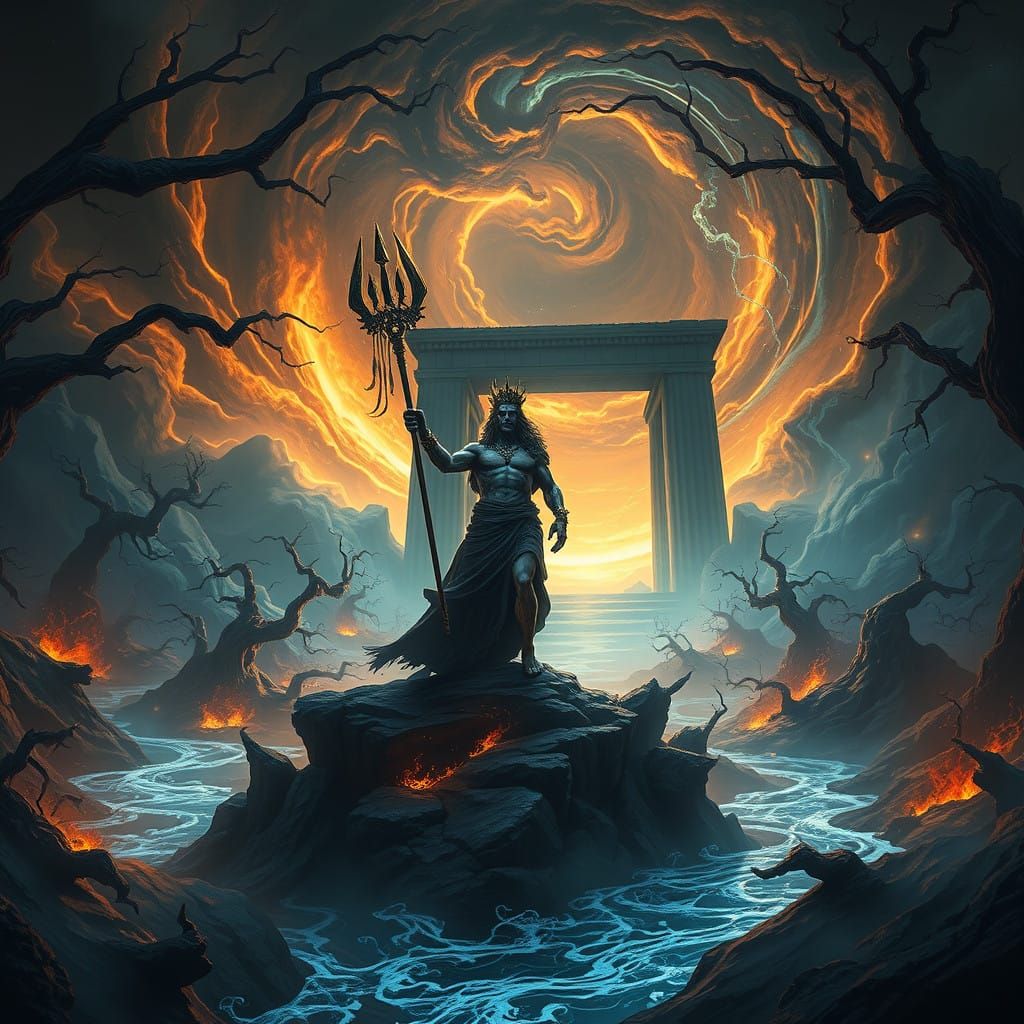 Majestic Hades in Ancient Greek Underworld