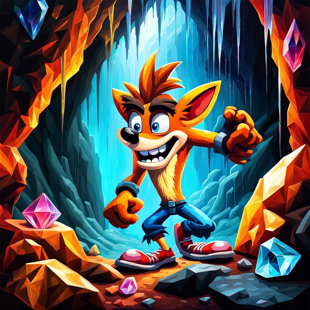 Crash Crashes in his Cave
