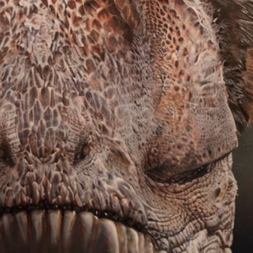 Realistic T. Rex in Ancient Prehistoric Landscape