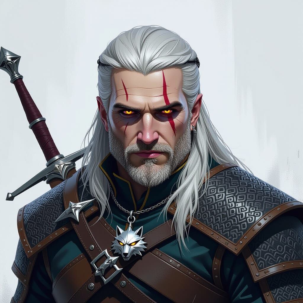 Geralt of Rivia: Dark Fantasy Art