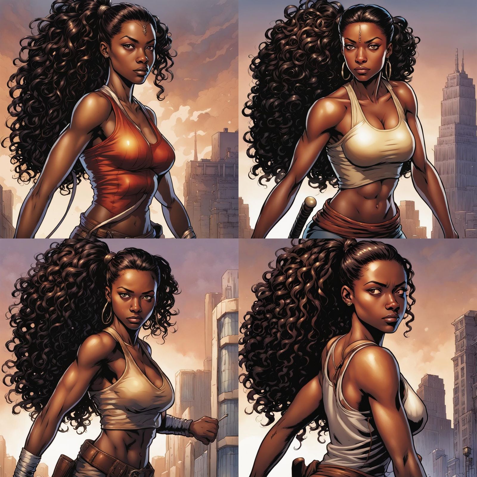 Ayana: Comic Book Art Portrait by Brooks and Mumford
