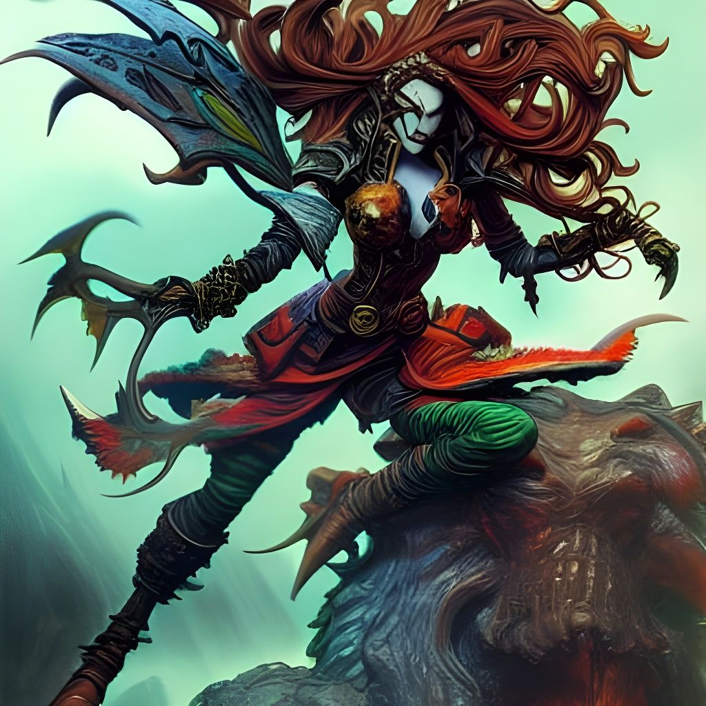 Hyperdetailed Warhammer Rogue Fantasy Cover Art