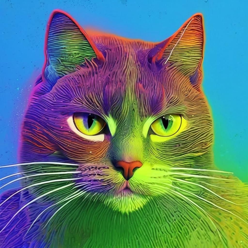 Gray and Orange Cat Mandelbulb Fractal in 3D