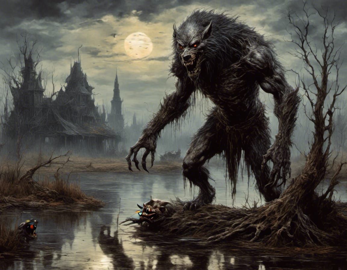 wolfing out in the swamp