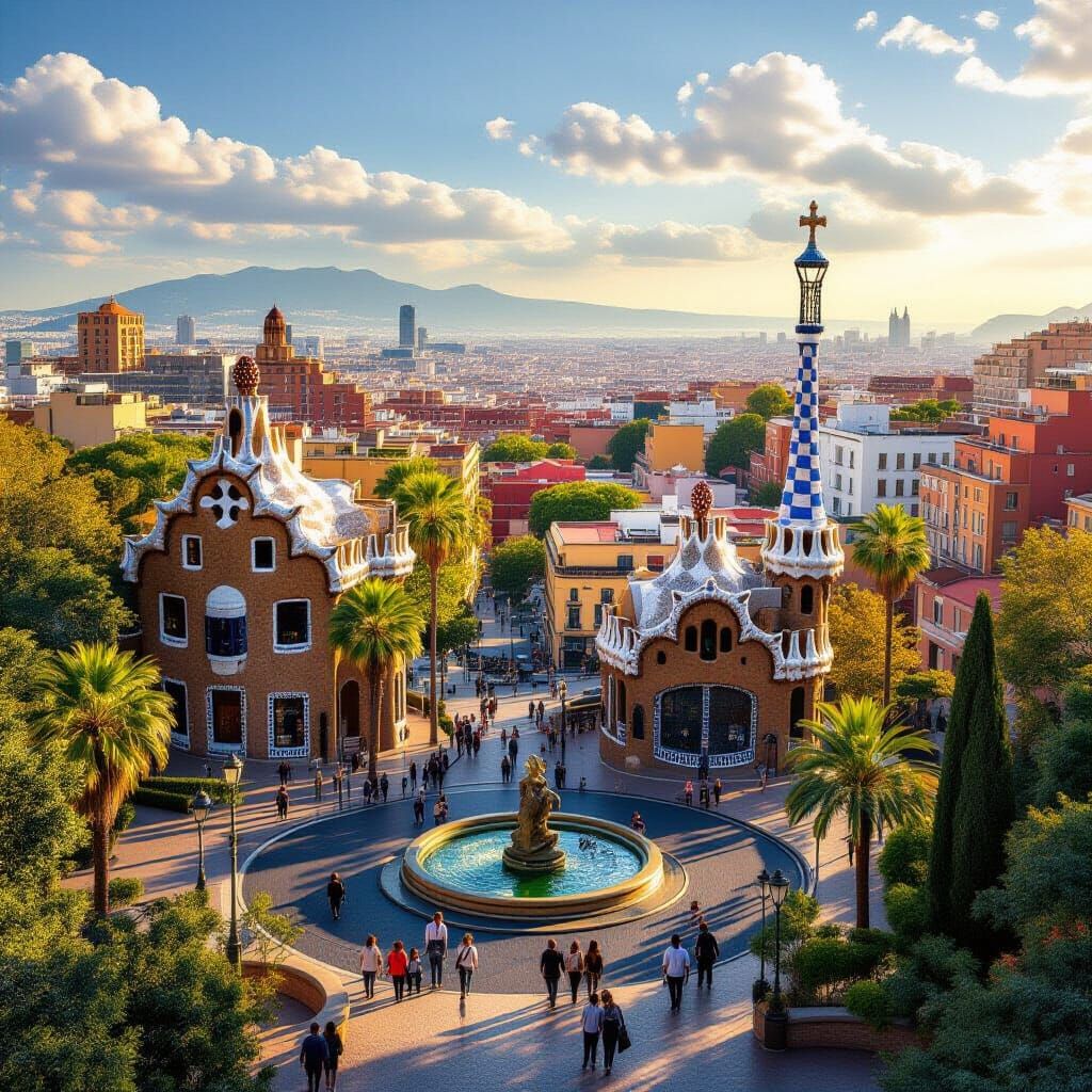 Epic Barcelona Landscape and Cityscape in 8k