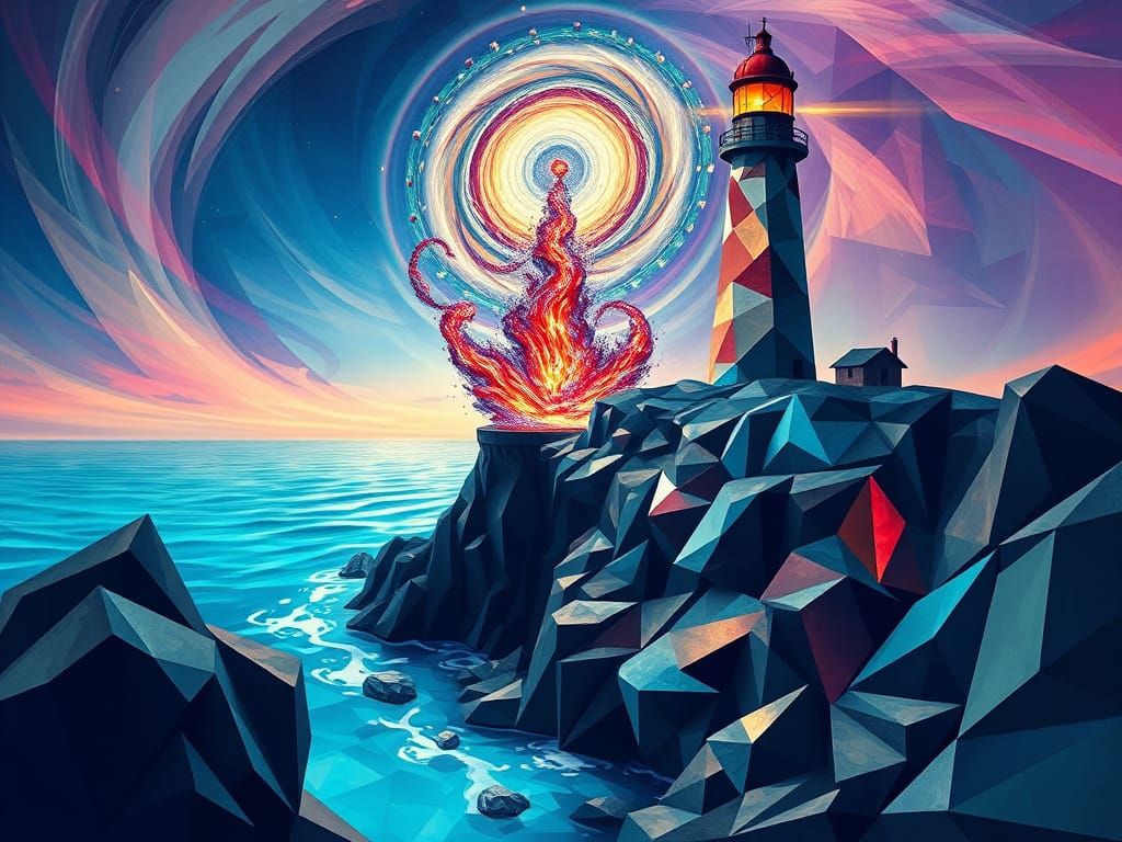 Luminous Labyrinth of Fractured Reality