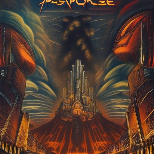 Apocalyptic Paradise: Retrofuturistic Flood Concept Art