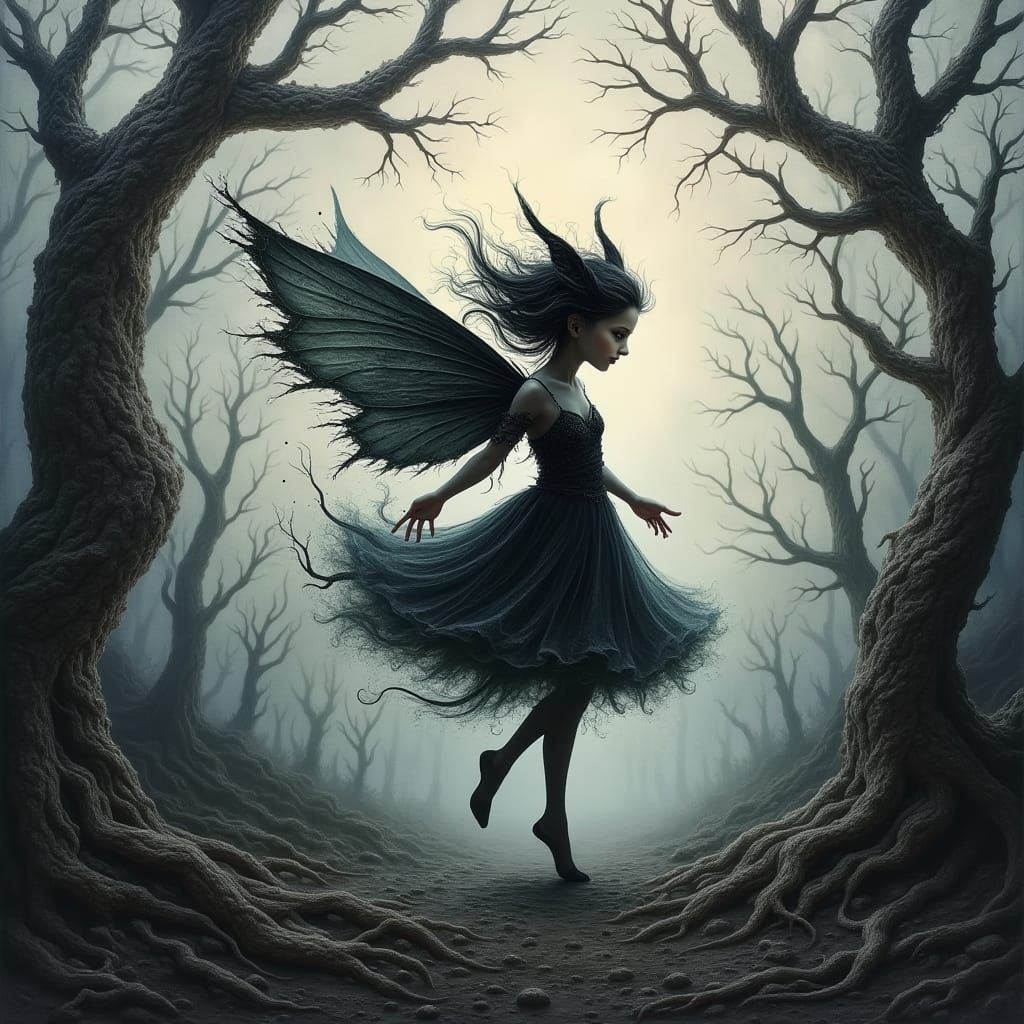 Chaotic Fairy Dances Through Twisted Landscape