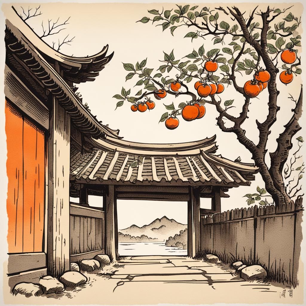 gate of the persimmon tree