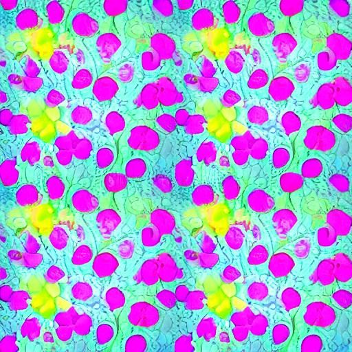 Luminous Floral Pattern in Fresh Colors