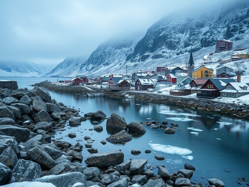 Whimsical Village by Icy Bay