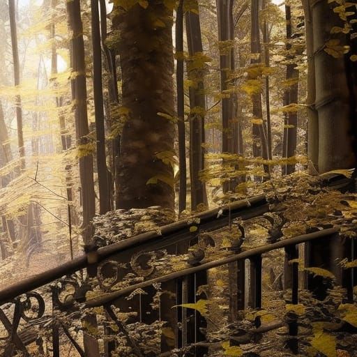 Impressionist art, trees