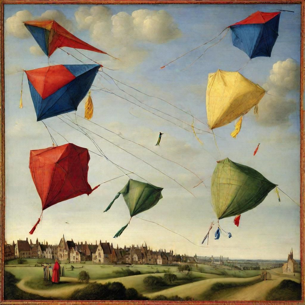 Kites in the Style of Early Renaissance Masters