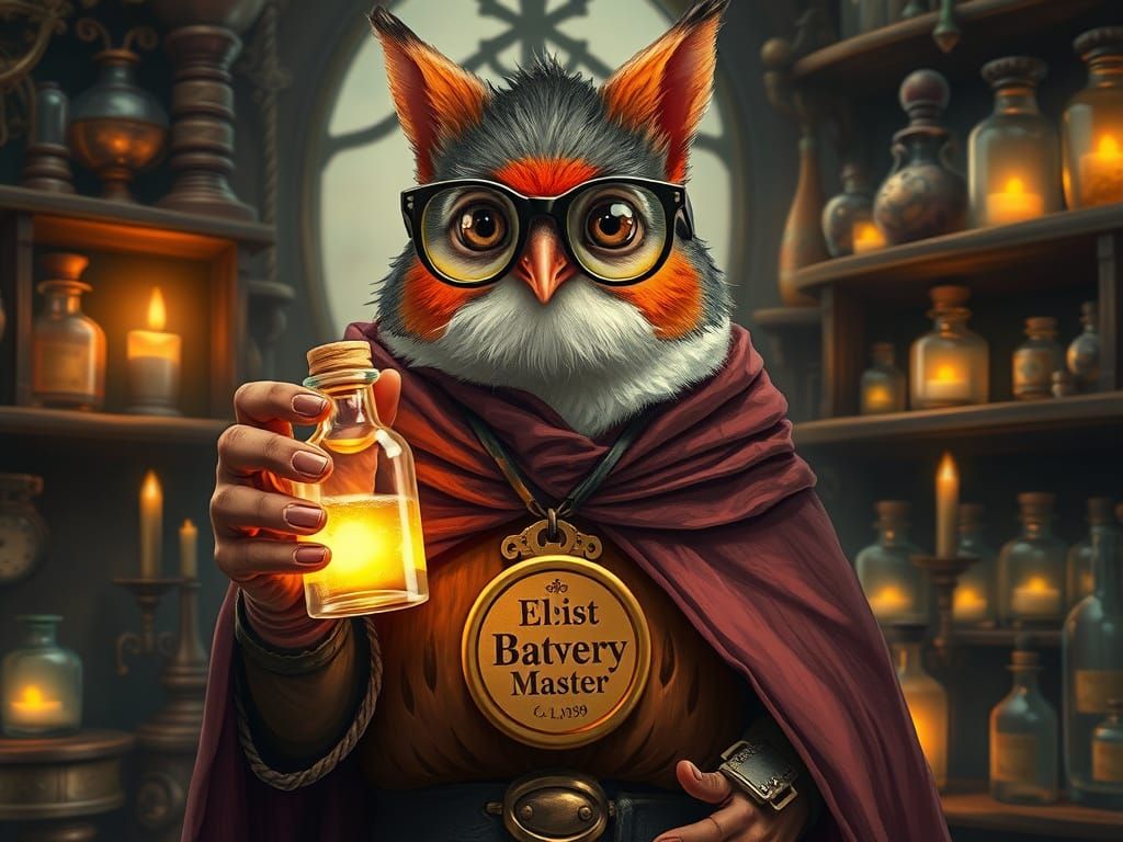 Robin Alchemist Presents Elixir of Bravery in Steampunk Styl...