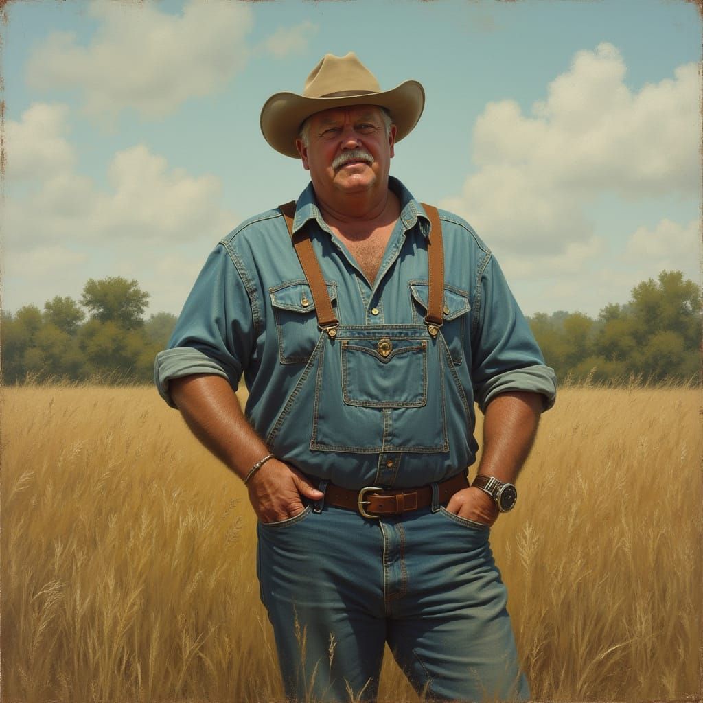 Rural Portrait in a Nostalgic Aesthetic