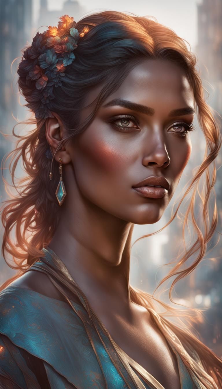 Detailed Portrait of a Perfect Woman