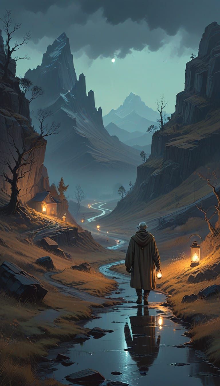 The Wanderer in Twilight