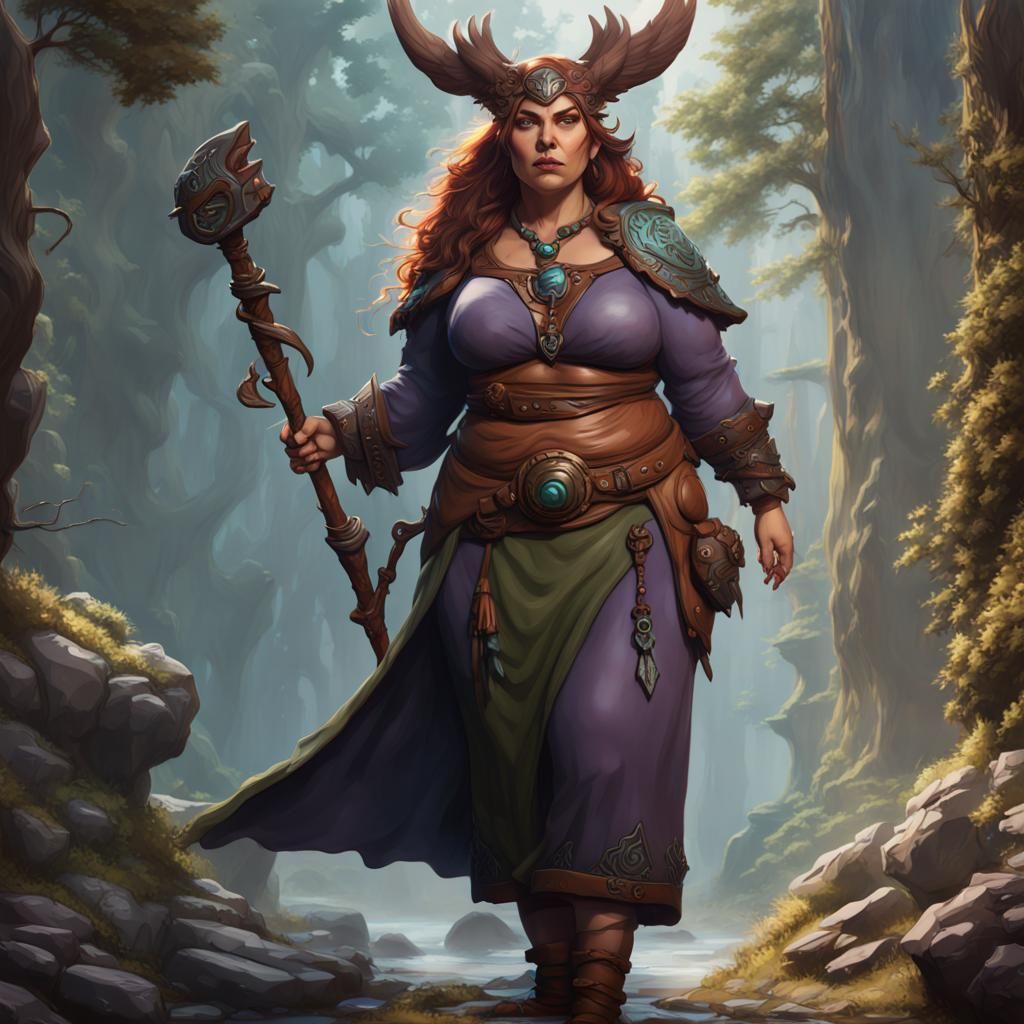 D&D Druid: Detailed Matte Painting in 8K