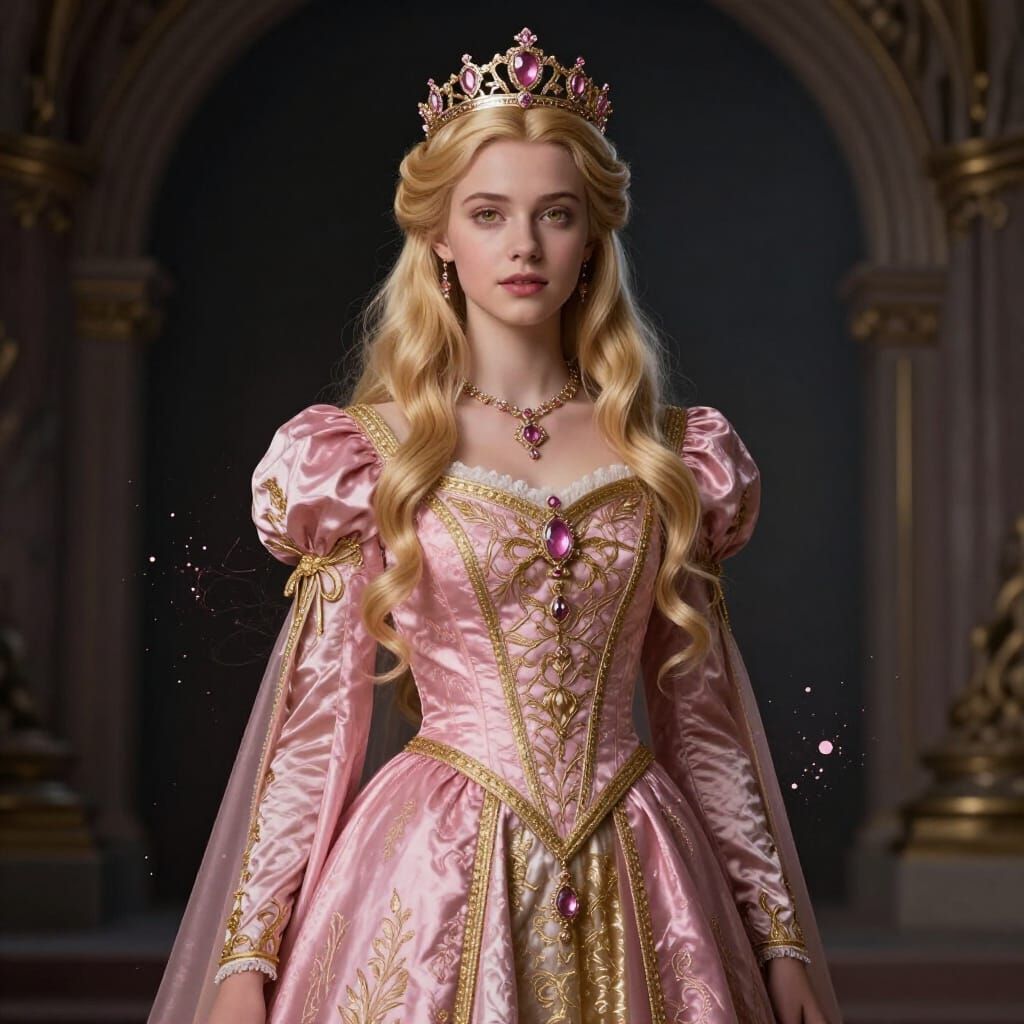 Realistic Princess Portrait in Medieval High Fantasy