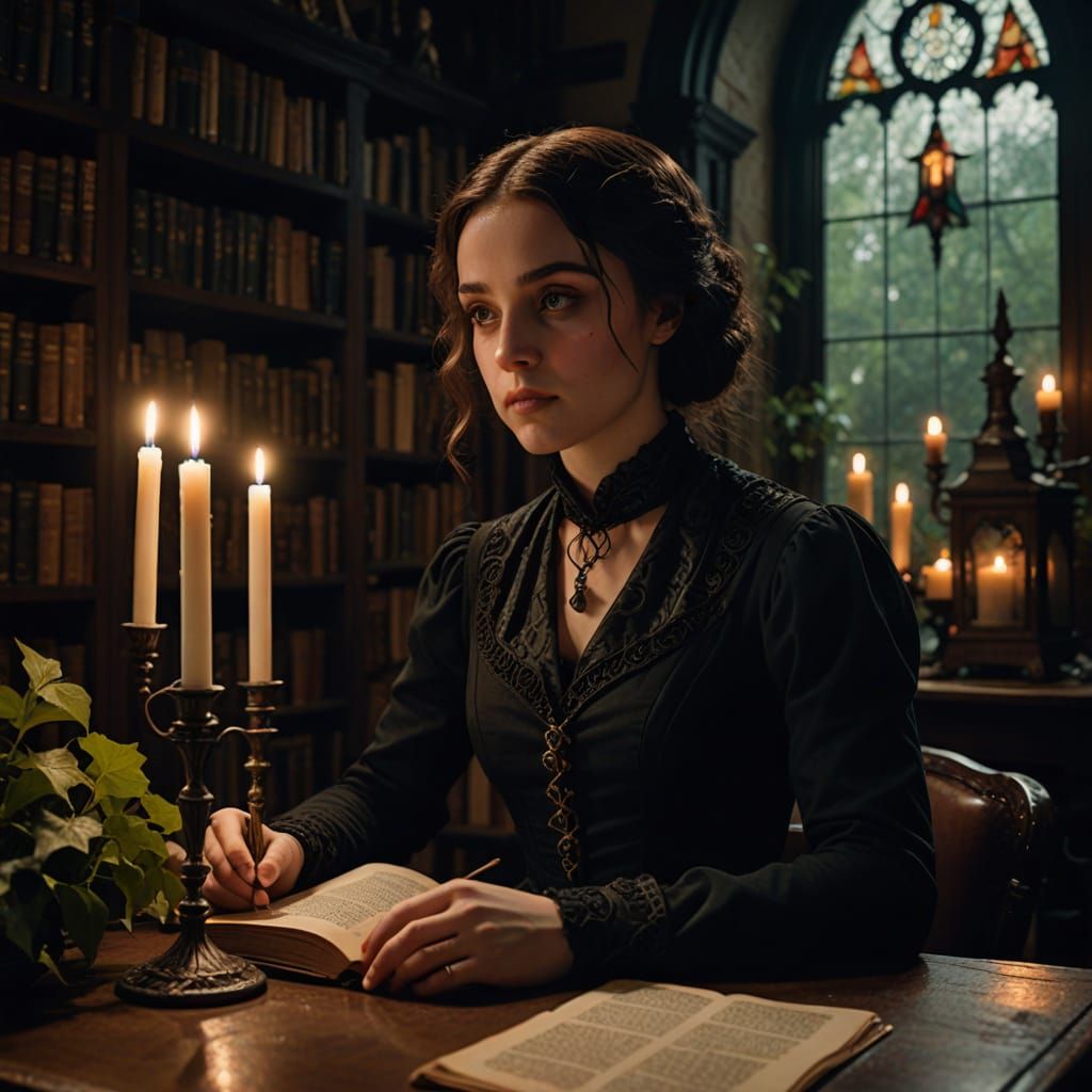 Ethereal Victorian Study in Soft Focus