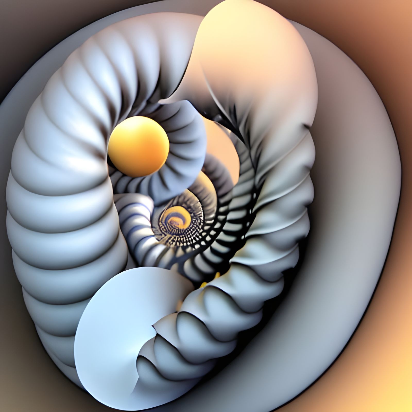 Massive Fractal Planet with Iridescent Details