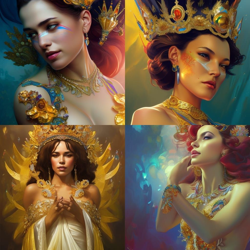 Brazil's Carnival Queen Coronation Portrait