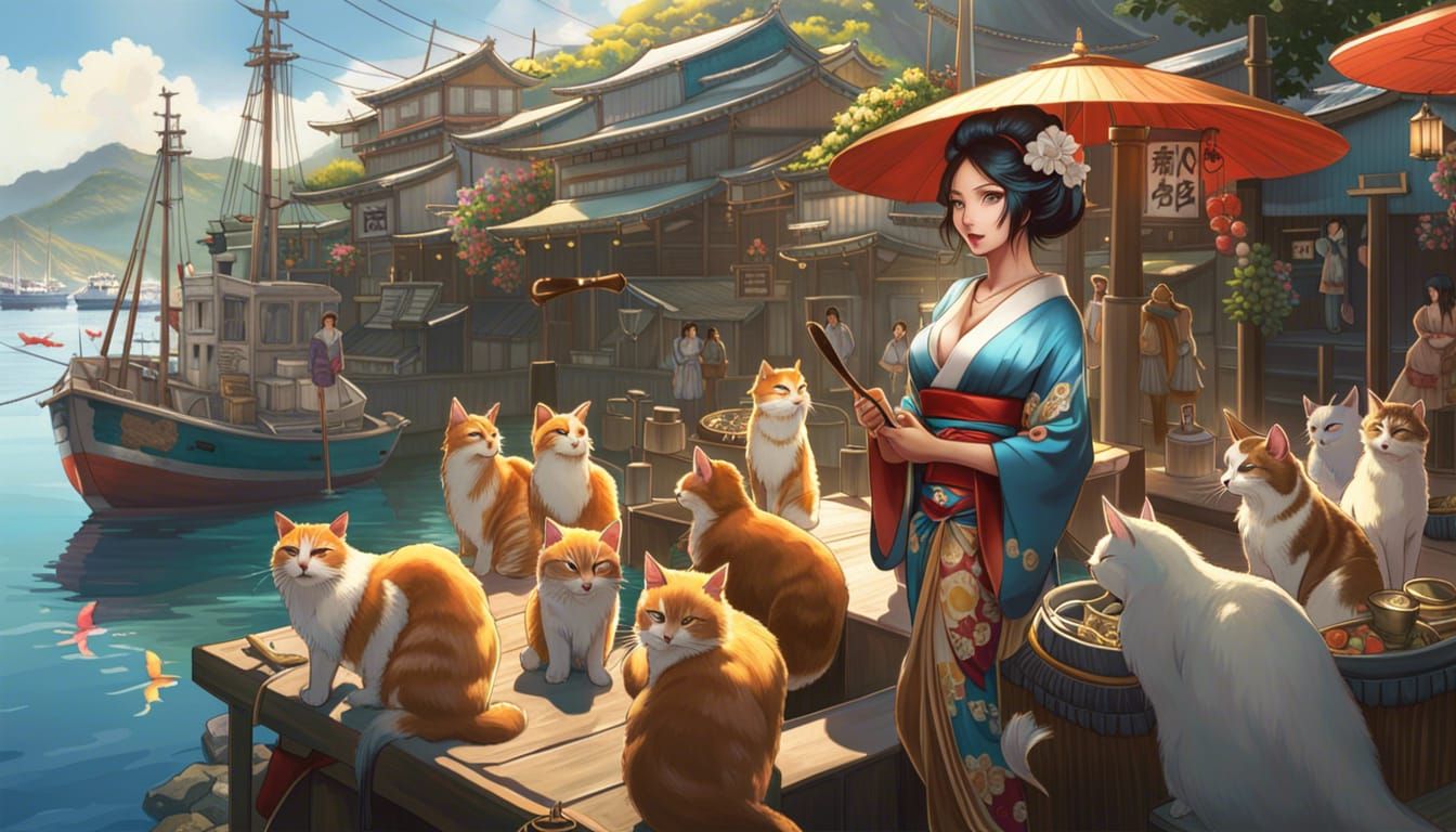 Aoshima Japan. Cat Island and somebody seems to have spread a lot of ginger genes!