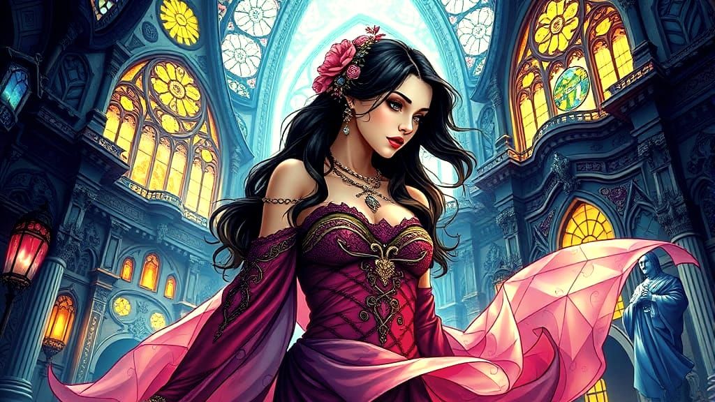 Anime Dreamscape: Hyperrealist Digital Illustration