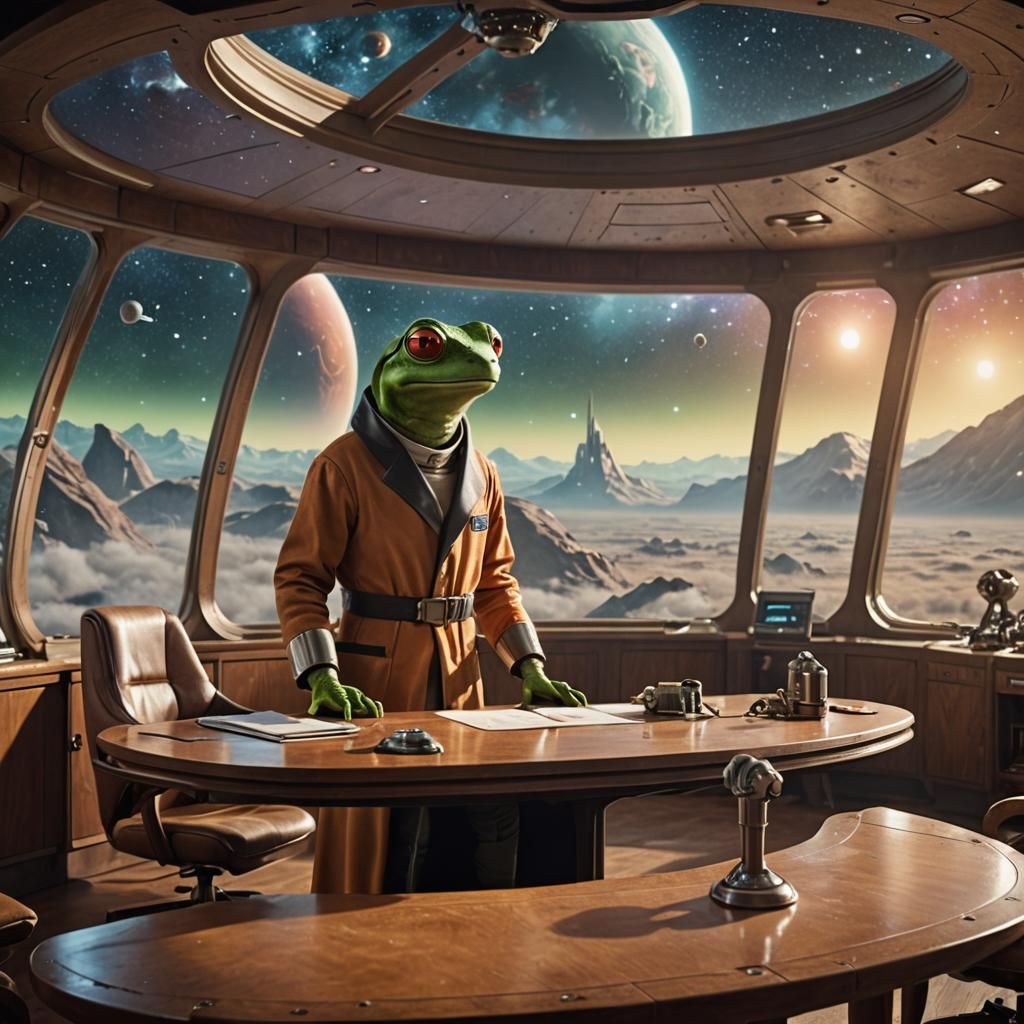 Intelligent Amphibian Convenes in Deep Space Conference