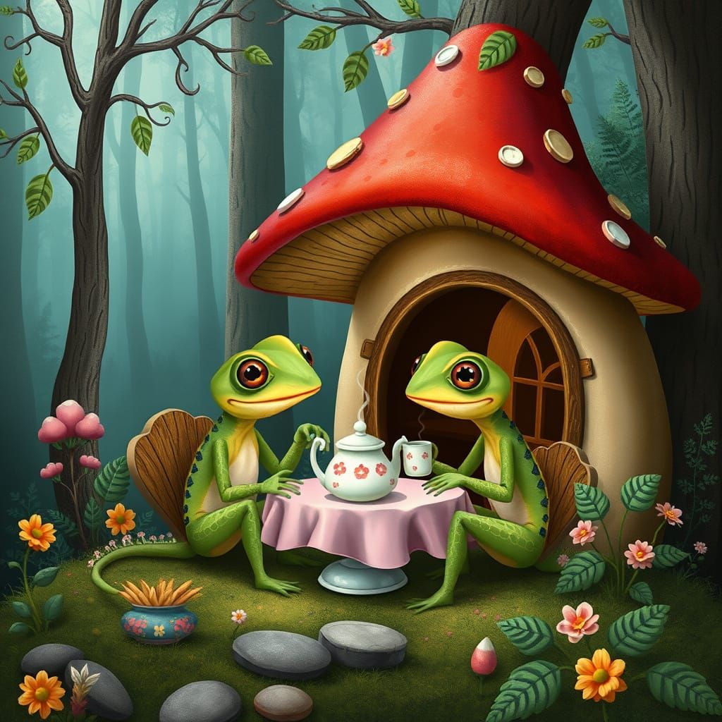 Gecko Tea Party