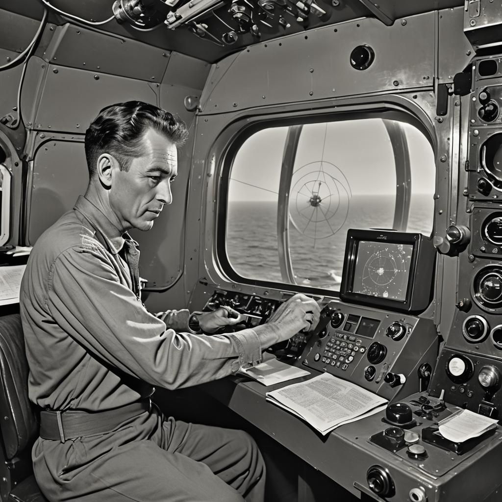 Man Views Goddesses on Vortex Monitor