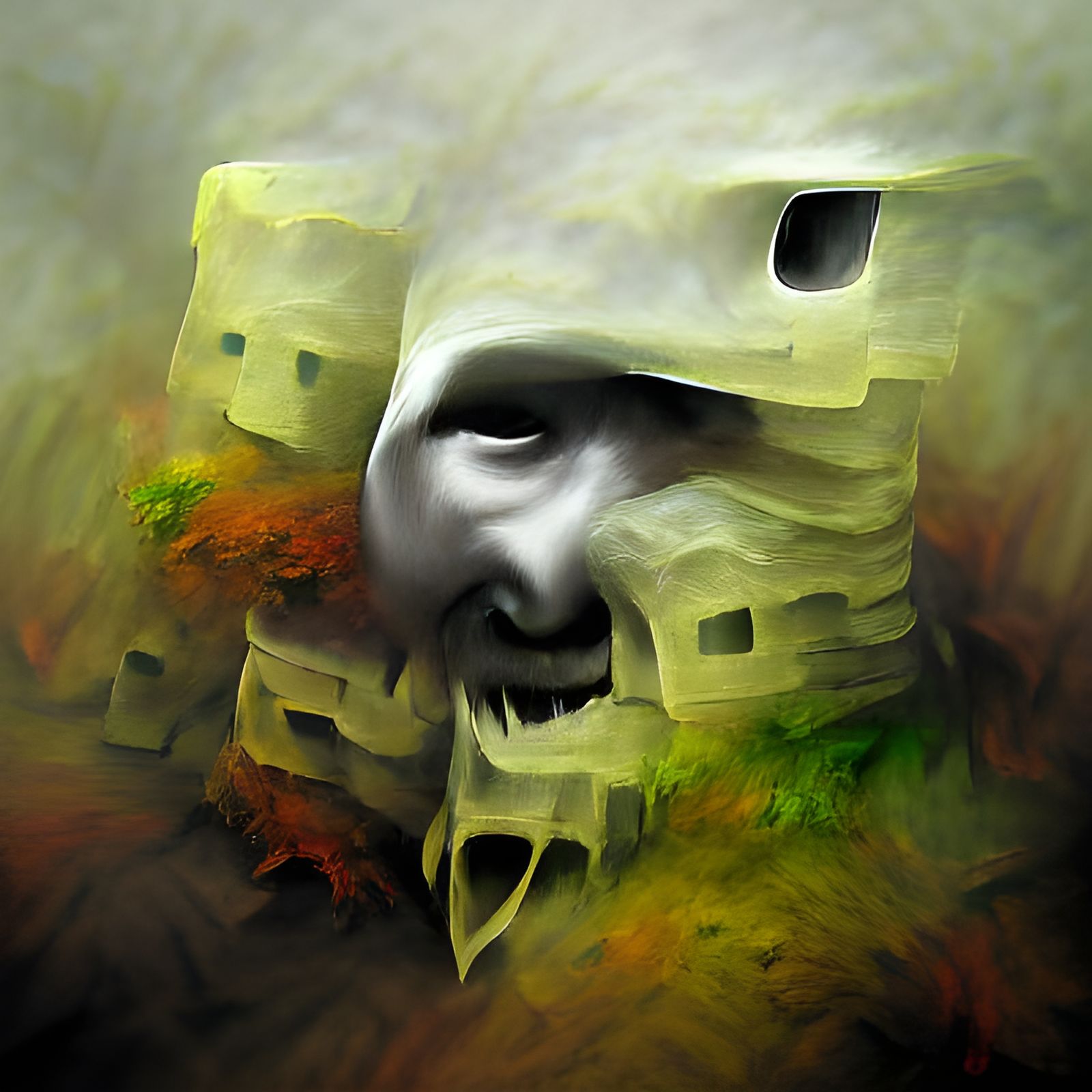 Ethereal Face: A Haunting Portrait