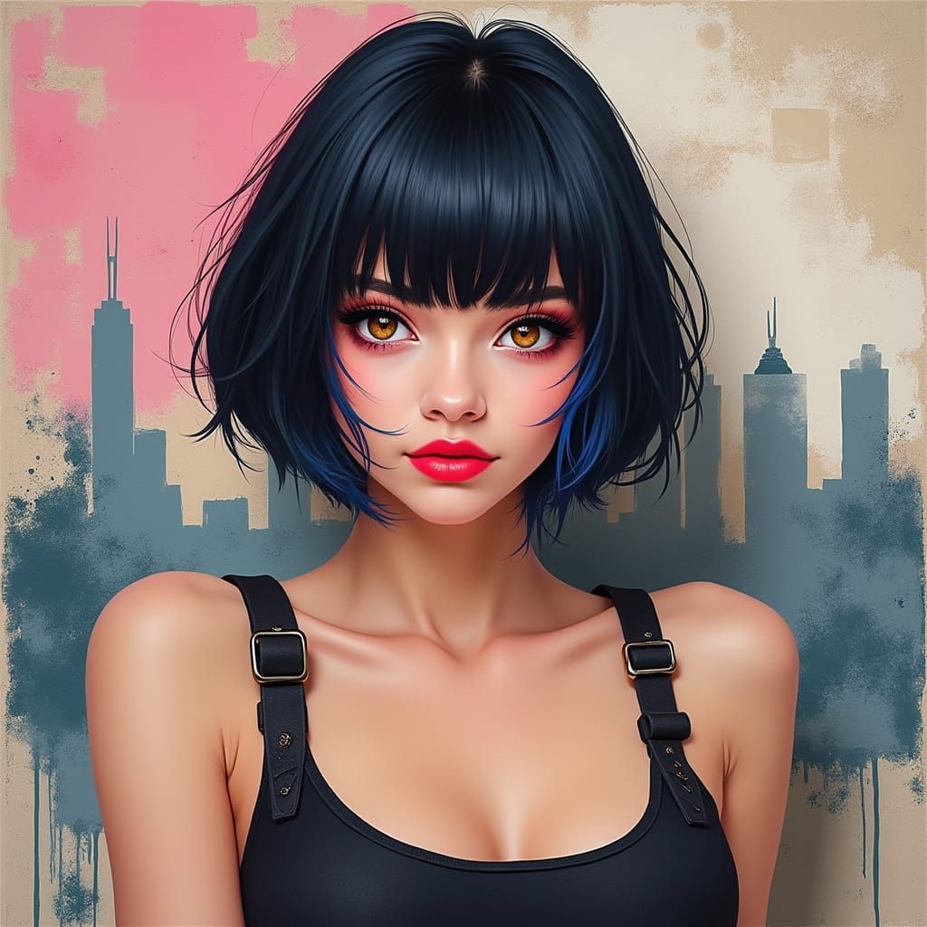 Contemporary Portrait of Woman in Urban Setting