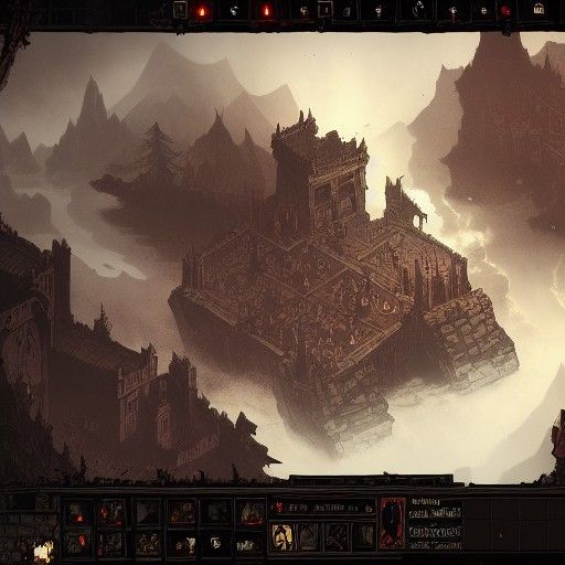 Darkest Dungeon Matte Painting in Unreal Engine 5